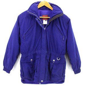 Vintage RA Sports Snowboarding Jacket Womens Purple Full Zip Outdoor Medium 90s